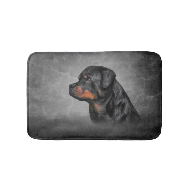 Rottweiler Badematte (Vorderseite)