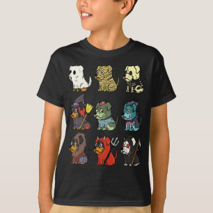 Rottweiler Beängstigend Costumes Funny Hund Hallow T-Shirt