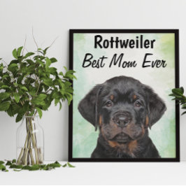 Rottweiler Best Mama Poster