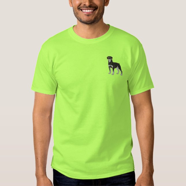 Rottweiler Besticktes T-Shirt (Vorderseite)