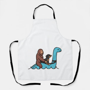 Rottweiler Bigfoot Sasquatch Loch Ness Schürze