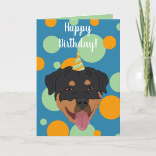 Rottweiler Birthday Karte