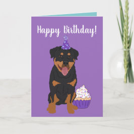 Rottweiler Birthday Karte