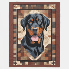 Rottweiler Blanket Fleecedecke