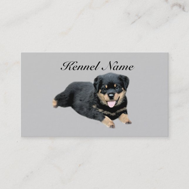 Rottweiler Brüter-Visitenkarte Visitenkarte (Vorderseite)