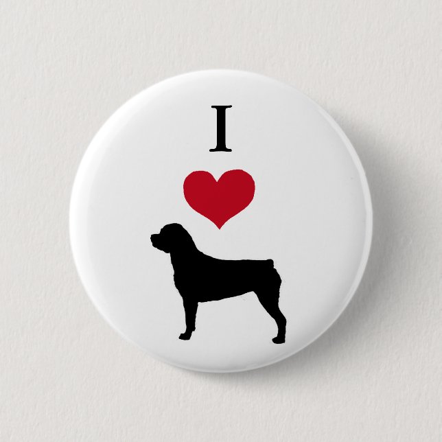 Rottweiler Button (Vorderseite)