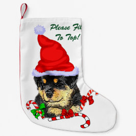 Rottweiler Christmas Kleiner Weihnachtsstrumpf