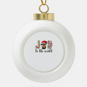 Rottweiler Christmas Rottie Xmas Party Rottweiler Keramik Kugel-Ornament