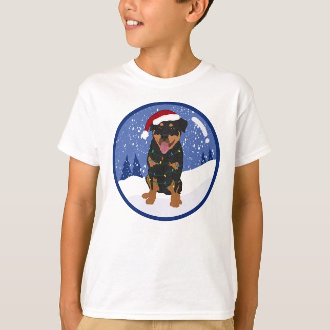 Rottweiler Christmas T-Shirt (Vorderseite)