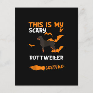 Rottweiler Costume Halloween Beängstigender Hundet