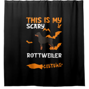 Rottweiler Costume Halloween Beängstigender Hundet Duschvorhang