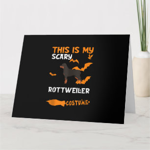 Rottweiler Costume Halloween Lazy Scary Dog Tank Karte