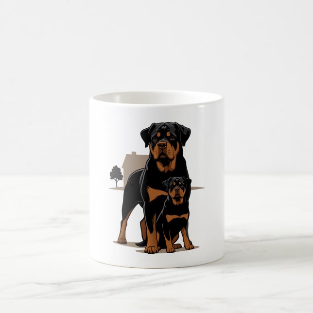 Rottweiler Dad Kaffeetasse (Mittel)