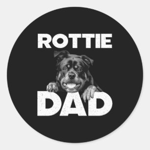 Rottweiler-Design für Männer Papa Rottie Rottweile Runder Aufkleber