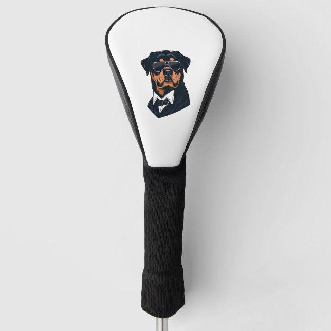 Rottweiler Die Herren Golf Headcover (Vorderseite)