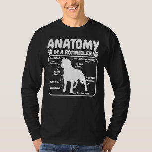 Rottweiler Dog Anatomie Hunde Welpe T-Shirt
