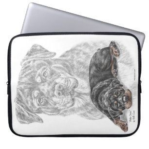 Rottweiler Dog Art Laptopschutzhülle
