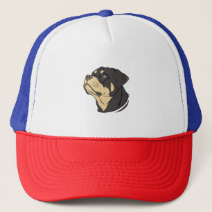 Rottweiler Dog Art Truckerkappe