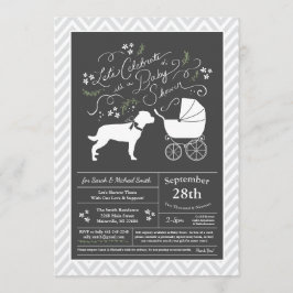 Rottweiler Dog Baby Duwer Gender Neutral Rotty Einladung