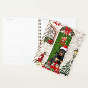 Rottweiler Dog Christmas Planer