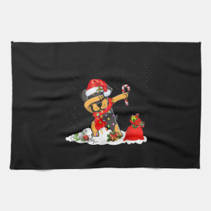 Rottweiler Dog Dabbing Funny Christmas Geschenk Geschirrtuch