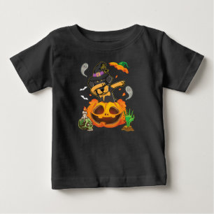 Rottweiler Dog Dabbing zu öffnen Pumpkin Ei glückl Baby T-shirt