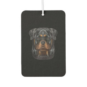 Rottweiler Dog Face Zip Hoodie Autolufterfrischer