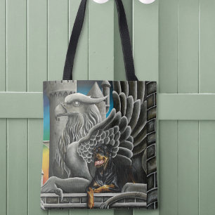 Rottweiler Dog Gargoyle Fantasy Tasche