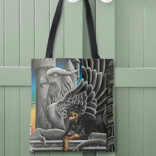 Rottweiler Dog Gargoyle Fantasy Tasche (Von Creator hochgeladen)