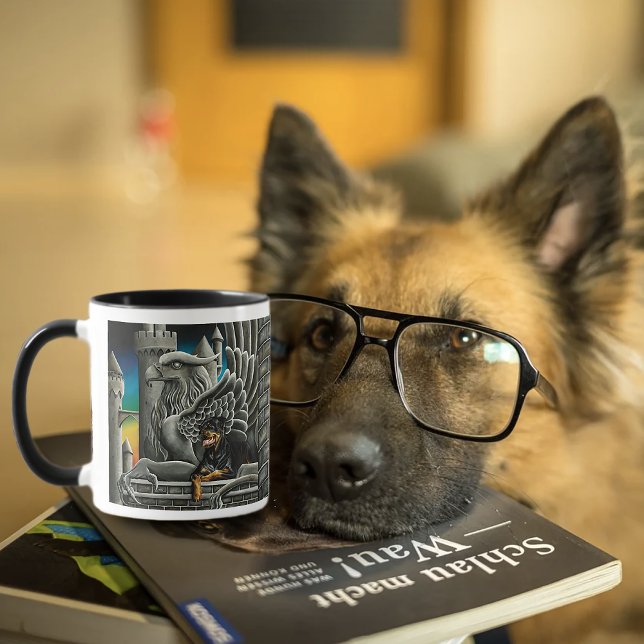 Rottweiler Dog Gargoyle Fantasy Tasse (Von Creator hochgeladen)