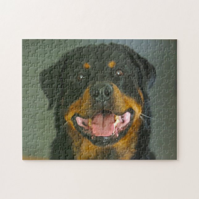 Rottweiler Dog Jigsaws. (Horizontal)