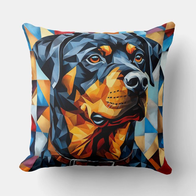 Rottweiler Dog Kissen (Vorderseite)