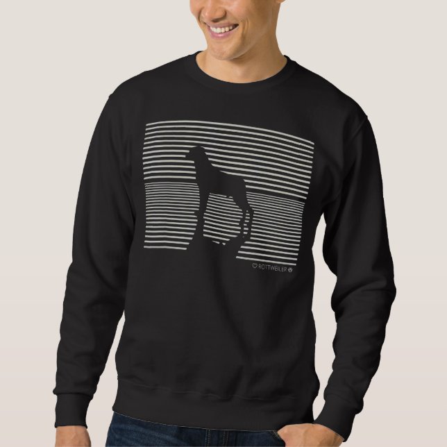 Rottweiler Dog Liebe Sweatshirt (Vorderseite)