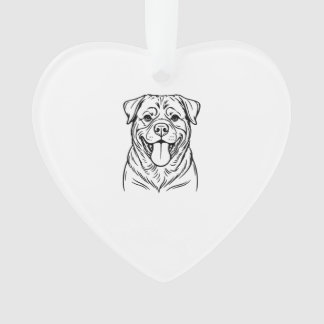 Rottweiler Dog Line Art � minimalist art line
