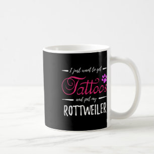 Rottweiler Dog Lover Tattoo Funny Dog Mama Gift Id Kaffeetasse