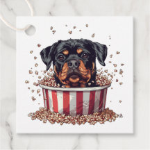 Rottweiler Dog Movie Popcorn Ecket