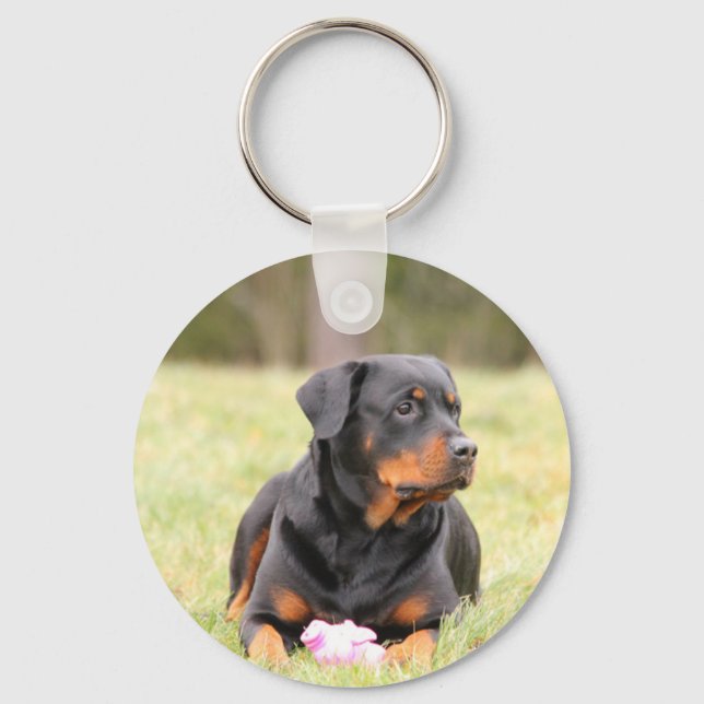 Rottweiler Dog Schlüsselanhänger (Vorderseite)