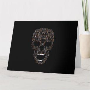 rottweiler dog skull halloween costume dog lovers karte