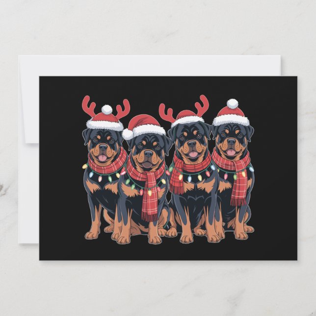 Rottweiler Dog Weihnachten Weihnachten Weihnachten (Vorderseite)
