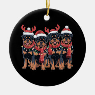 Rottweiler Dog Weihnachten Weihnachten Weihnachten Keramik Ornament