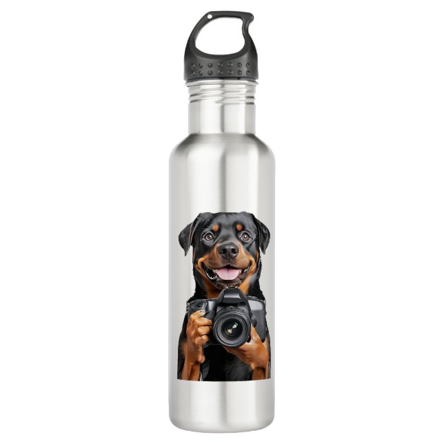 Rottweiler   edelstahlflasche (Vorderseite)