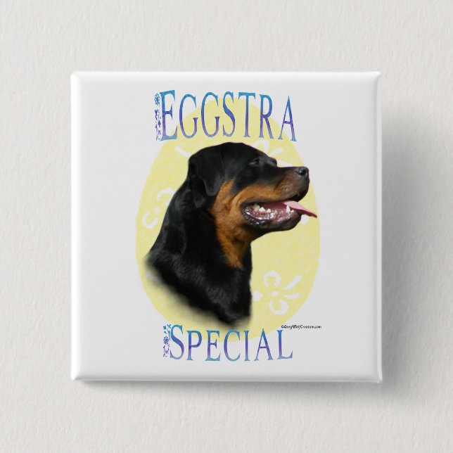 Rottweiler Eggstra Special Button (Vorderseite)