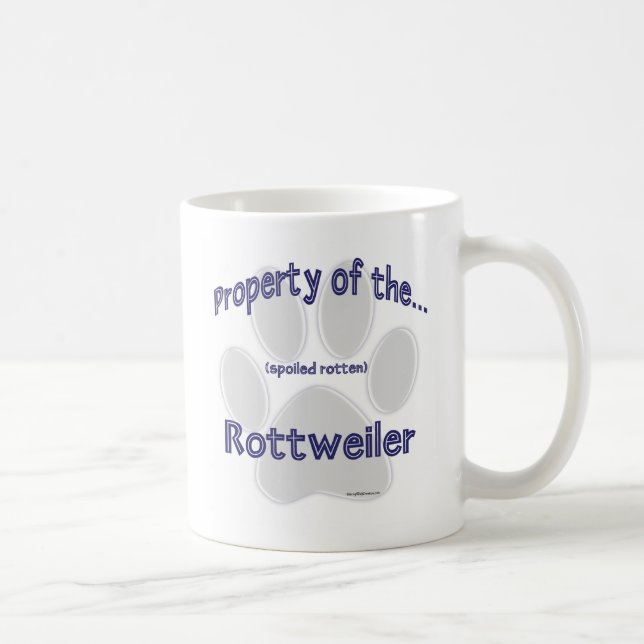 Rottweiler-Eigenschaft Kaffeetasse (Rechts)