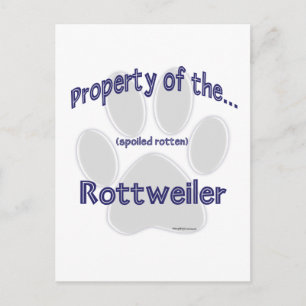 Rottweiler-Eigenschaft Postkarte