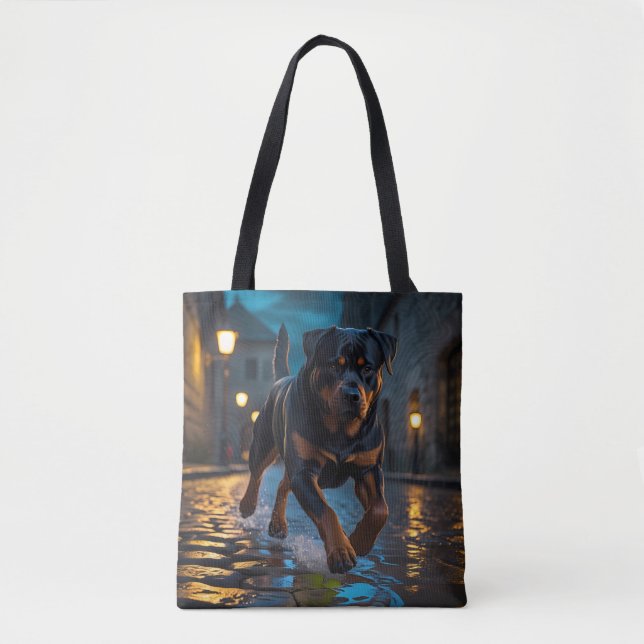 Rottweiler Elegante Tote Bag Tasche (Vorderseite)