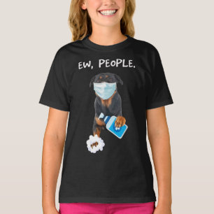 Rottweiler Ew Leute tragen eine Gesichtsmaske lust T-Shirt