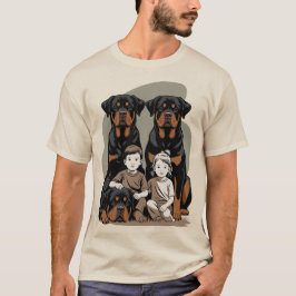 Rottweiler, Familienwächter T-Shirt