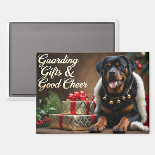Rottweiler Festtage Weihnachten Magnet