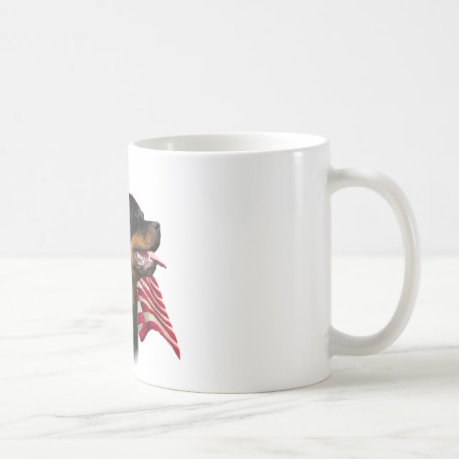 Rottweiler-Flagge Kaffeetasse (Rechts)