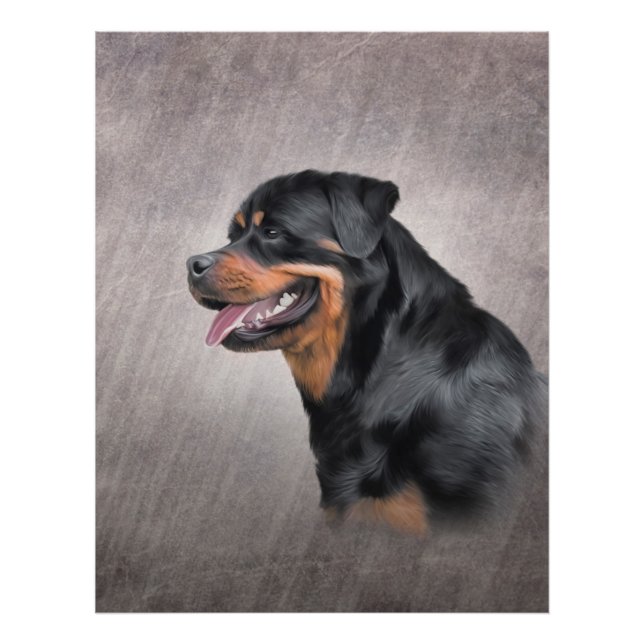 Rottweiler Fotodruck (Vorne)